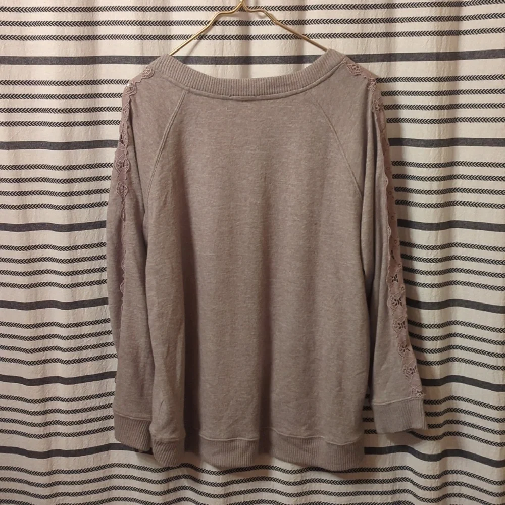 Democracy Lace Sleeve Sweater - Picture 3 of 5